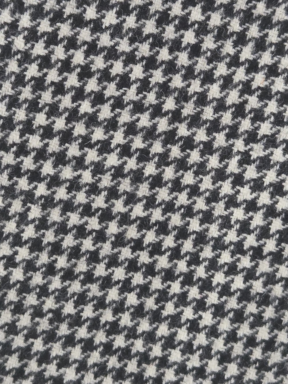 Vintage Wool Houndstooth Blazer Jacket - Black and White - Picture 8 of 16